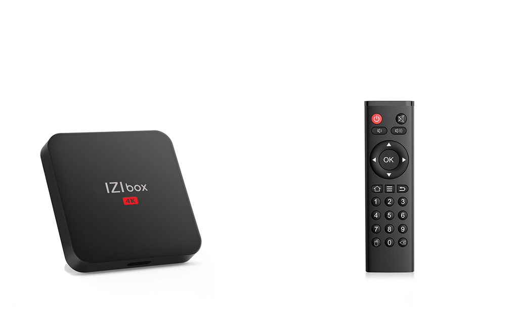 IZIBOX and remote control izitv player